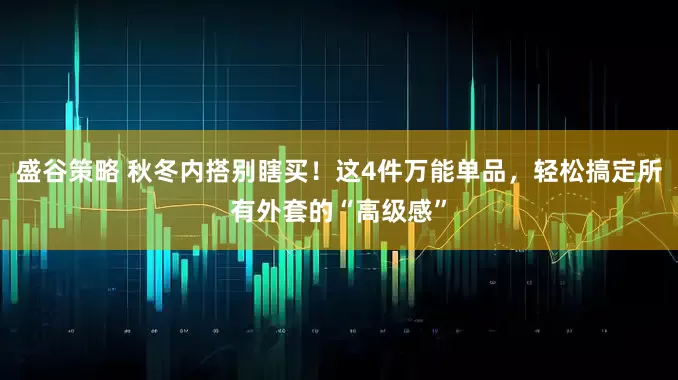 盛谷策略 秋冬内搭别瞎买！这4件万能单品，轻松搞定所有外套的“高级感”