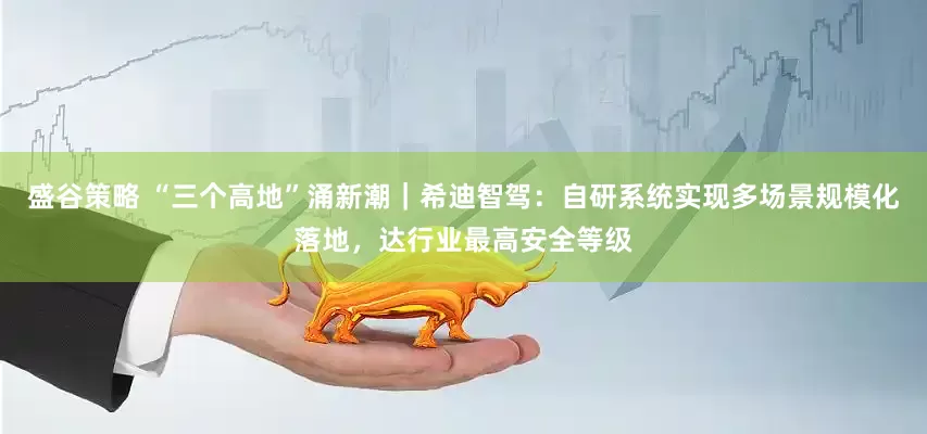 盛谷策略 “三个高地”涌新潮｜希迪智驾：自研系统实现多场景规模化落地，达行业最高安全等级